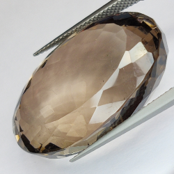 52.19ct Quartz Fumé coupe ovale 29x20mm