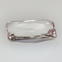 6.53ct Kunzite coupe émeraude 13x9mm