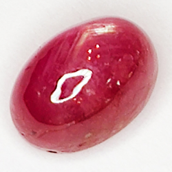 2.64ct Rubino Stella cabochon ovale 7.6x5.2mm