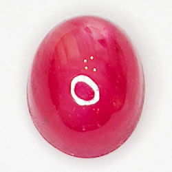 2.35ct Rubis Étoilé cabochon ovale 7.3x6.0mm