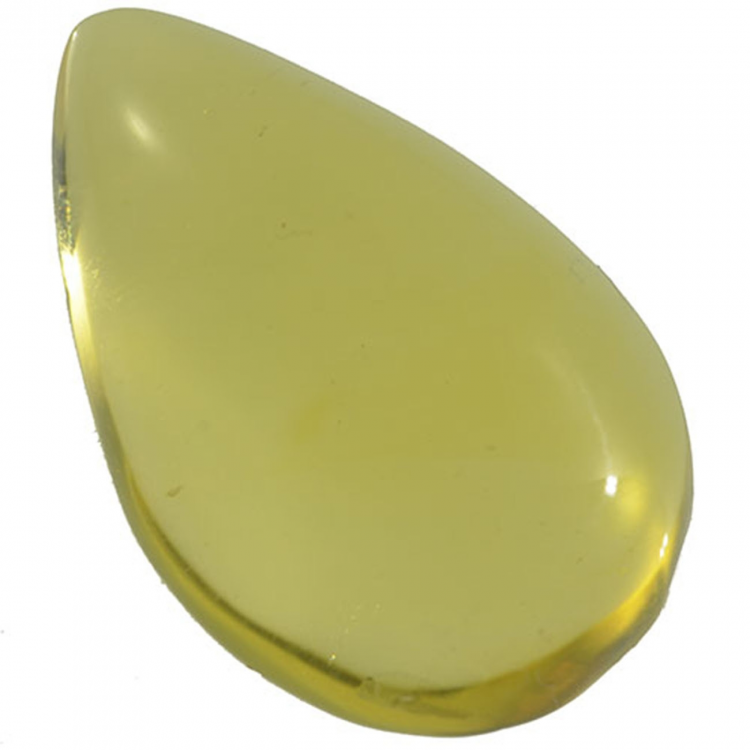 4.99ct Ambra pera cabochon 21x14mm