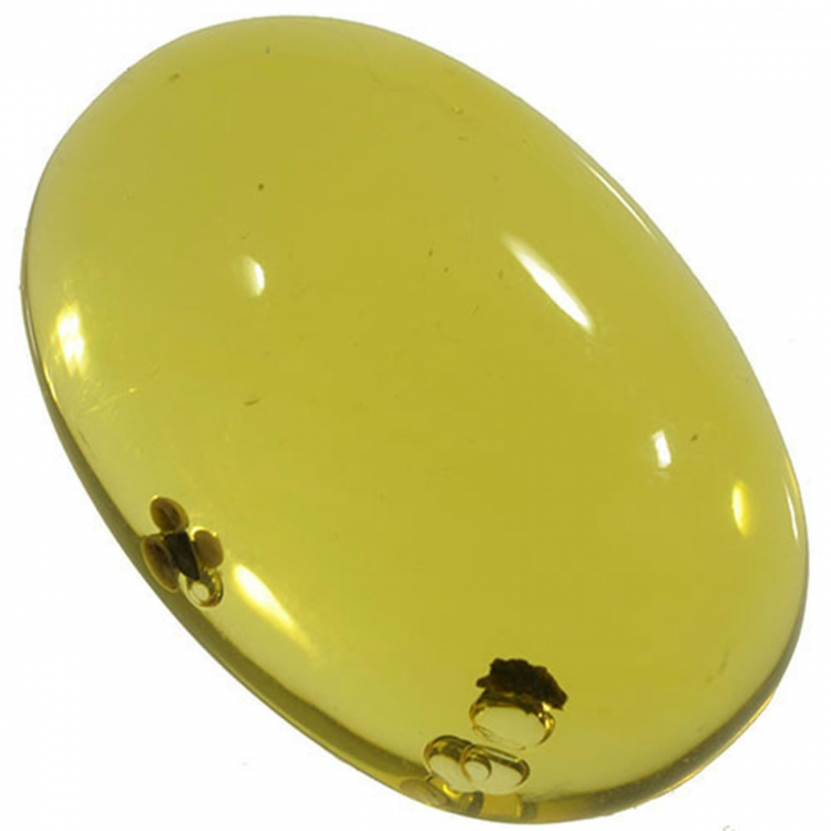 7.13ct Amber cabochon oval 21x15mm