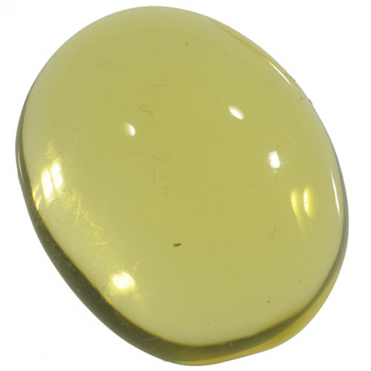 4.37ct Amber cabochon oval 16x13mm