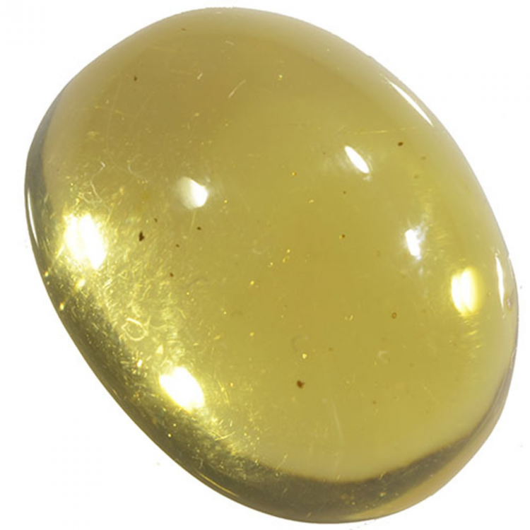 6.16ct Amber cabochon oval 18x14mm