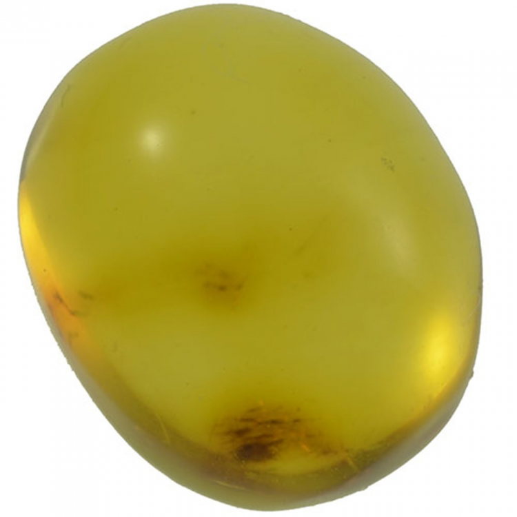 2.25ct Amber cabochon oval 12x10mm