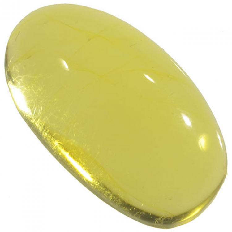 3.35ct Amber cabochon oval 18x10mm