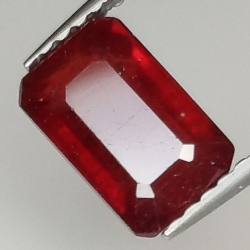 Emerald cut ruby 2.30ct