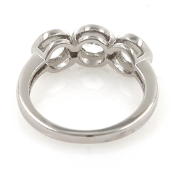 copy of Weißer Topas oder schwarzer Spinellring und 925er Silber