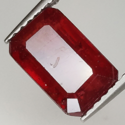 Emerald cut ruby 3.10ct