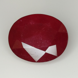 Rubin im Smaragdschliff 18,96ct