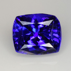 Tanzanite rettangolare taglio cuscino 3.31ct