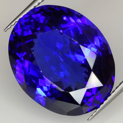 Tanzanite taglio ovale 18.29t