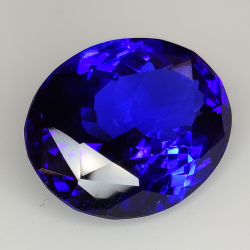 Tanzanite taglio ovale 18.29t