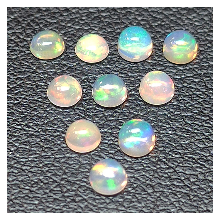 Opale taglio cabochon rotondo 3.0-6.0mm