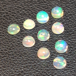 Opal cabochon cut round cabochon 3.0-6.0mm