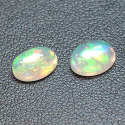 Calibrated oval cabochon cut opal