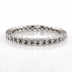 Bague Infini Moissanite et Argent 925