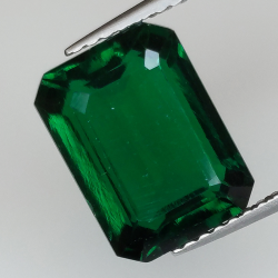 4.41ct Hydrothermal emerald emerald cut 11.12x8.19mm