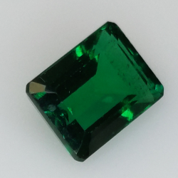 1.62ct Hydrothermal emerald emerald cut 8.03x6.09mm