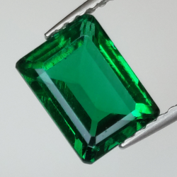 1.62ct Hydrothermal emerald emerald cut 8.03x6.09mm