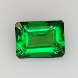 1.44ct Esmeralda hidrotermal talla esmeralda 8.01x6.12mm