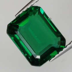 2.42ct Hydrothermal emerald emerald cut 8.95x7.33mm