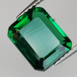 2.42ct Hydrothermal emerald emerald cut 8.95x7.33mm