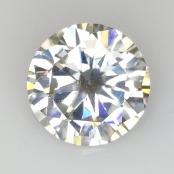 4,10 ct Moissanit Rundschliff 10,87 x 10,83 mm