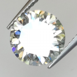 2.10ct Moissanita talla redonda 8.42x8.46mm