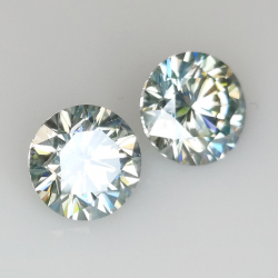 Taglio rotondo di Moissanite da 4,10 ct, 8,20 x 8,20 mm