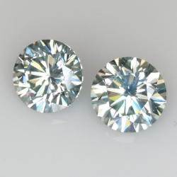 4.10ct Moissanite round cut 8.20x8.20mm