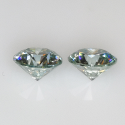 4,10ct Moissanite taille ronde 8,20x8,20mm