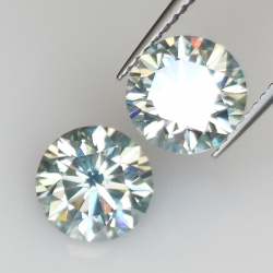 Taglio rotondo di Moissanite da 4,10 ct, 8,20 x 8,20 mm