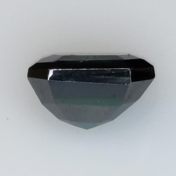 Moissanite verte taille émeraude 2,98 ct 8,48x7,66 mm