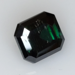 2.98ct Moissanita Verde talla esmeralda 8.48x7.66mm