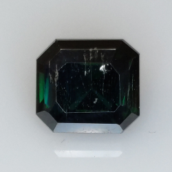 2.98ct Moissanita Verde talla esmeralda 8.48x7.66mm