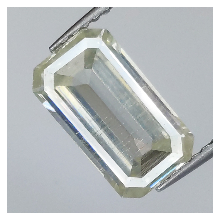 Moissanite taille émeraude 2,07 ct 10,69x6,20 mm