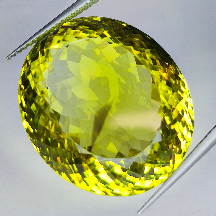 Oval cut lemon quartz 51.48ct