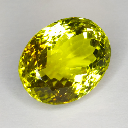 Oval cut lemon quartz 29.10 ct