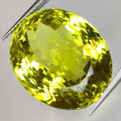 Oval cut lemon quartz 29.10 ct