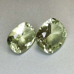 14.39ct Citrino talla cojín 2pz