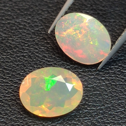 Calibrated oval cut opal