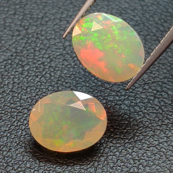 Calibrated oval cut opal