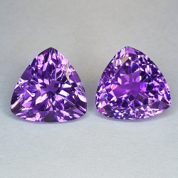 10,93ct Amethyste im Trillant-Schliff 12.00x12.00mm