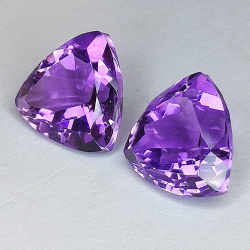 10,93ct Amethyste im Trillant-Schliff 12.00x12.00mm