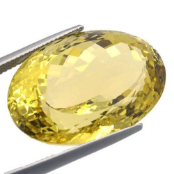 42,86 ct Zitronenquarz im Ovalschliff 26,6 x 18,6 mm