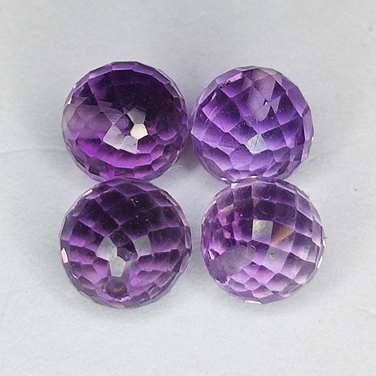 6,26 ct Amethyst Brioletteschliff 6 mm