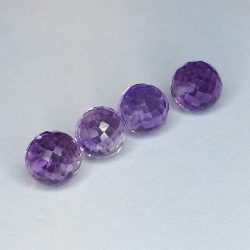 6,26 ct Amethyst Brioletteschliff 6 mm