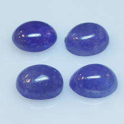 Tanzanite oval cabochon cut