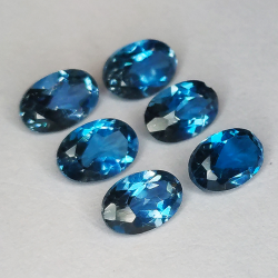 Topaz London oval cut 6pc